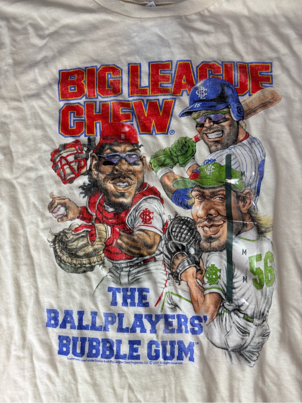 Big League Chew Graphic Tee off white size medium baseball bubble gum - Picture 4 of 8